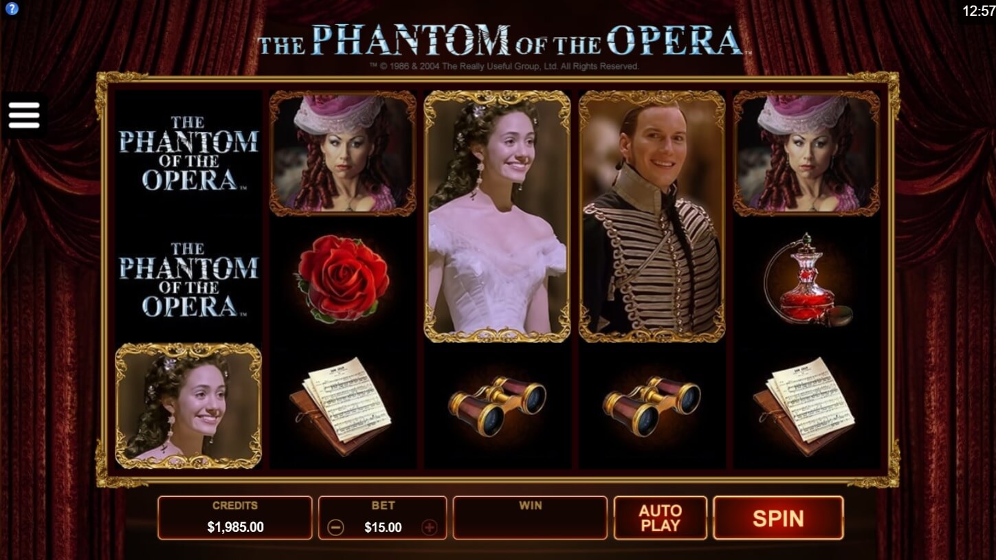 the phantom of the opera slot microgaming new