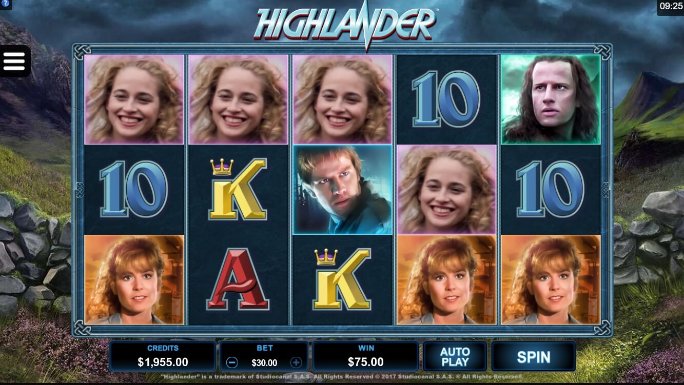 highlander slot review