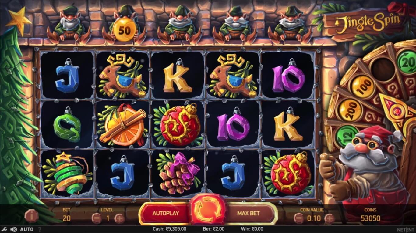 jingle spins slot review screenshot