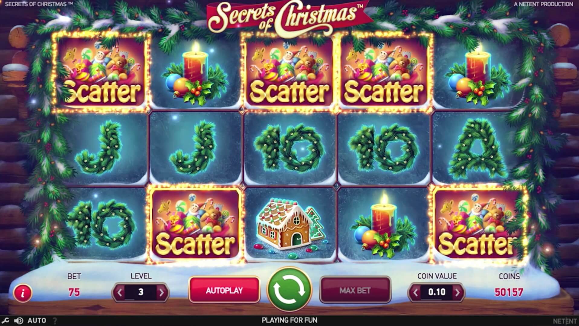 secrets of christmas slot review netent