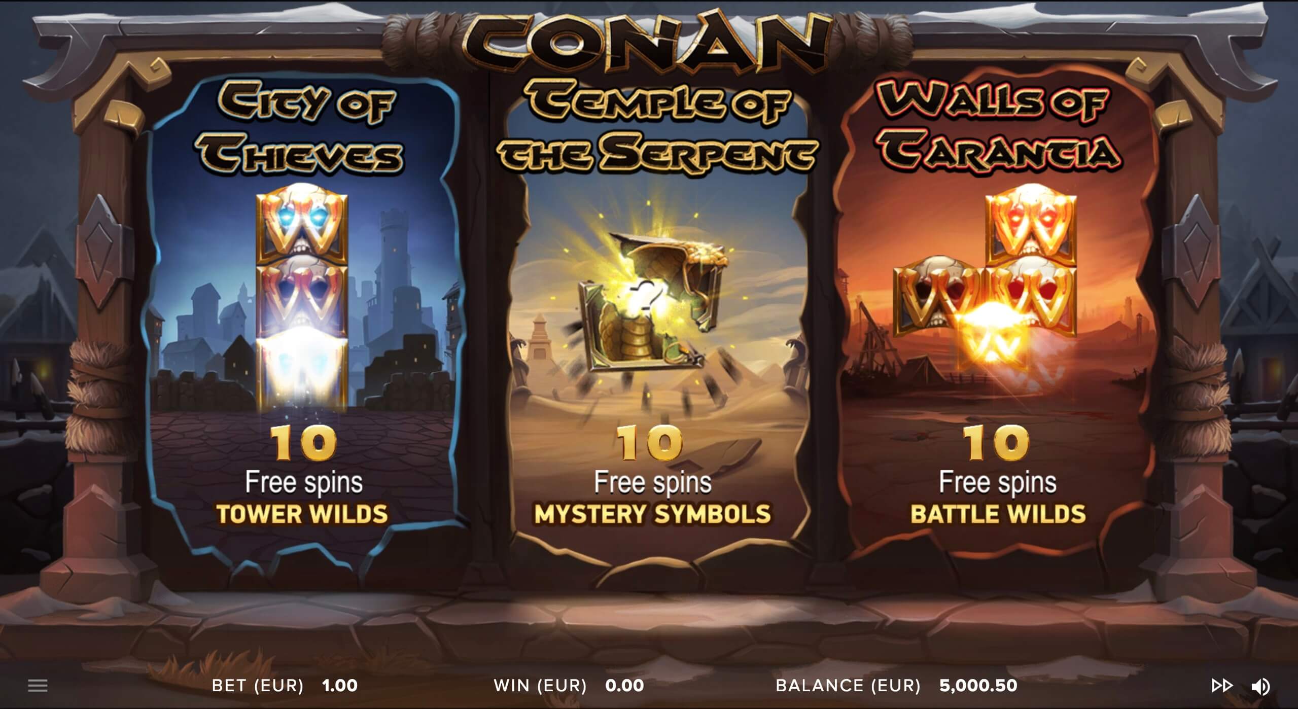 conan video slot by netent