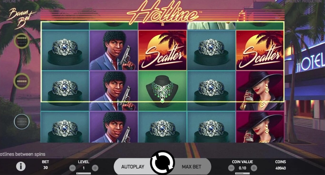 hotline slot screen shot