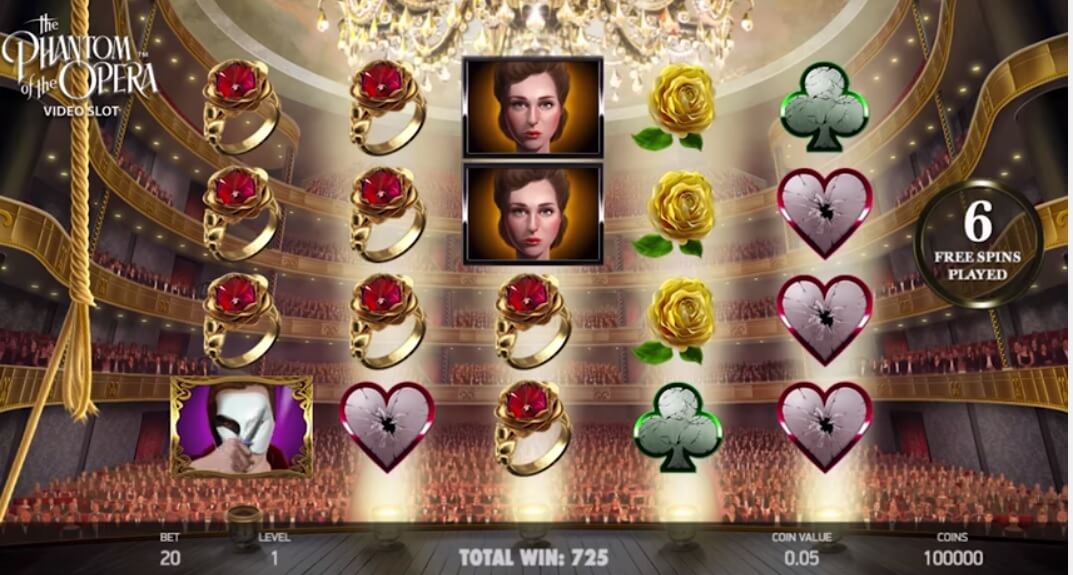 the phantom of the opera slot machine by netent