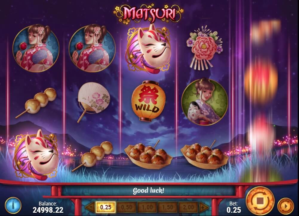 matsuri slot screen